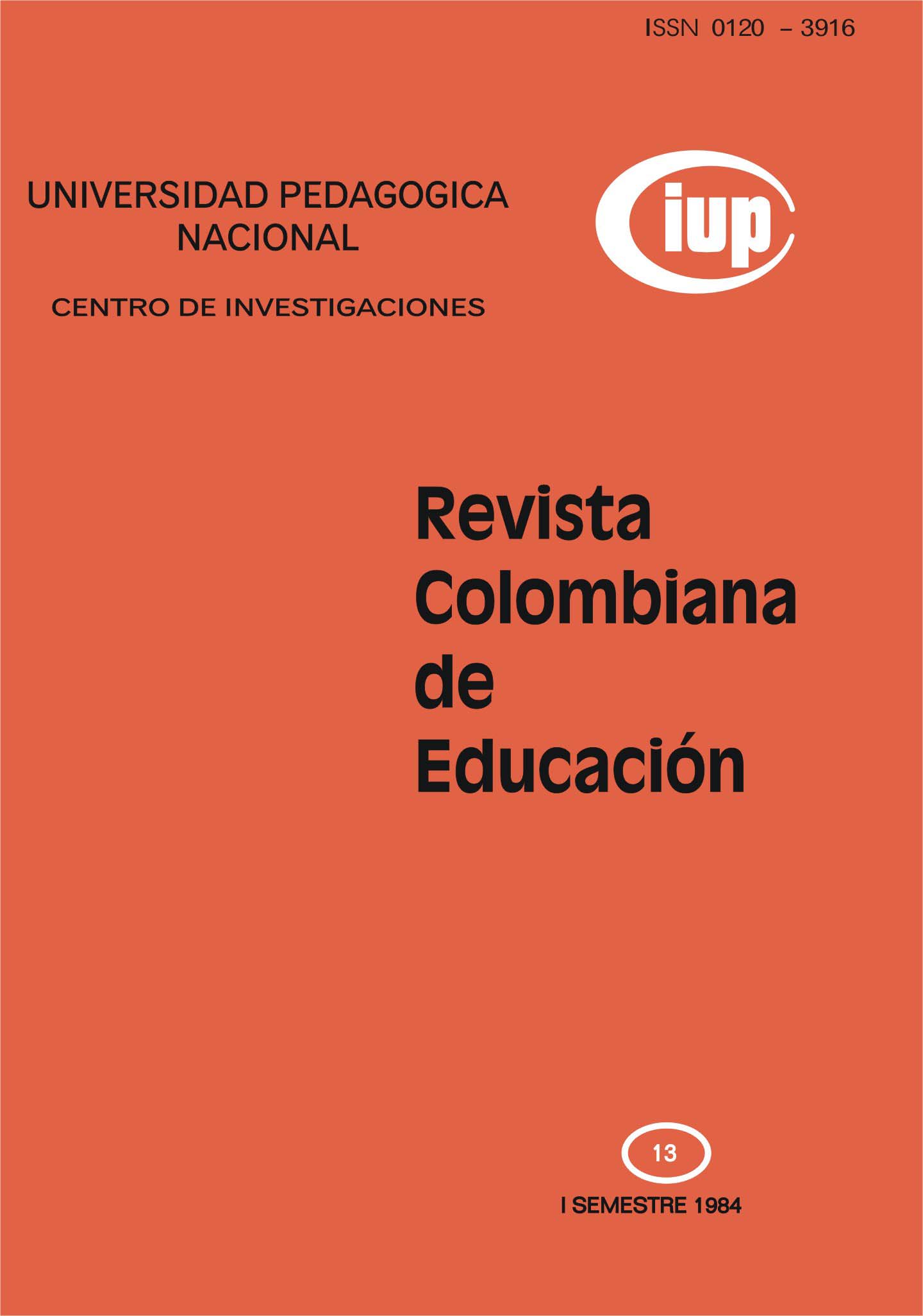 					Ver Núm. 13 (1984): 1984
				