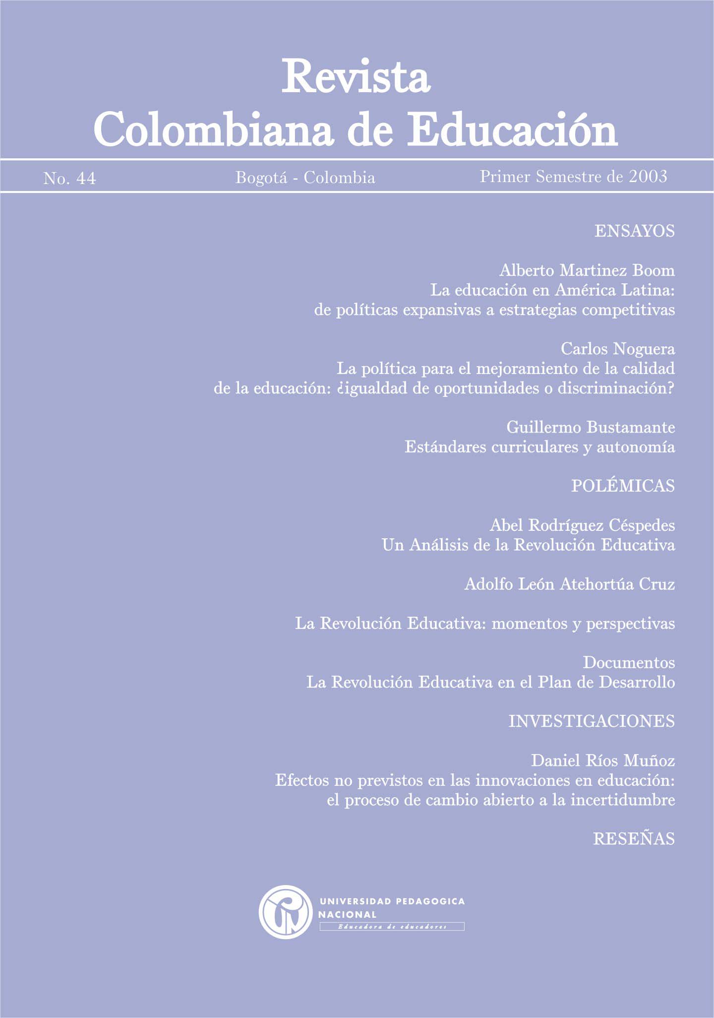 					Ver Núm. 44 (2003): 2003
				